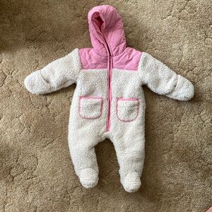 2/$30 NWOT First Wish Sherpa Snow Suit - 6-9 months